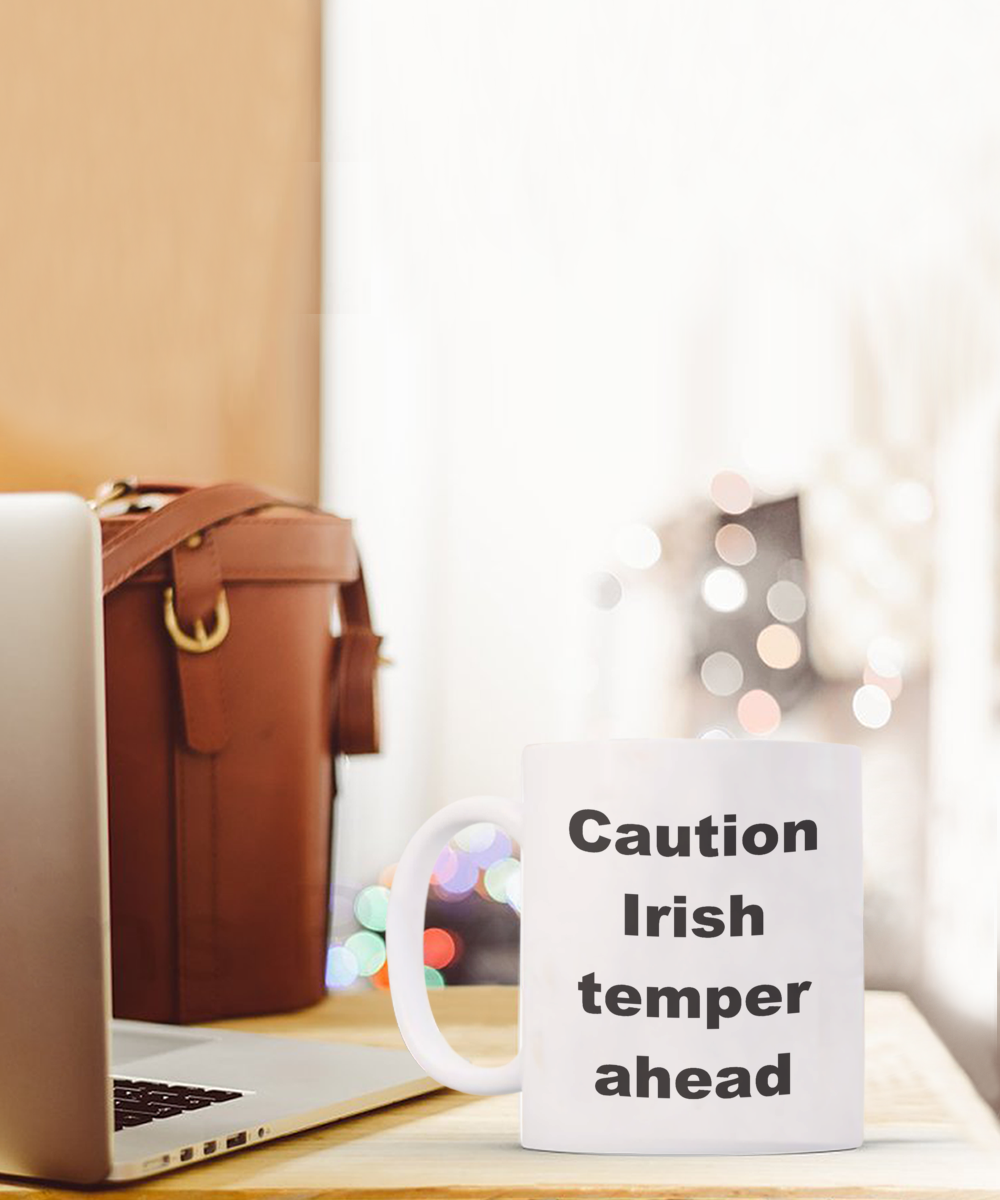 Caution Irish Temper Ahead Coffee Mugs