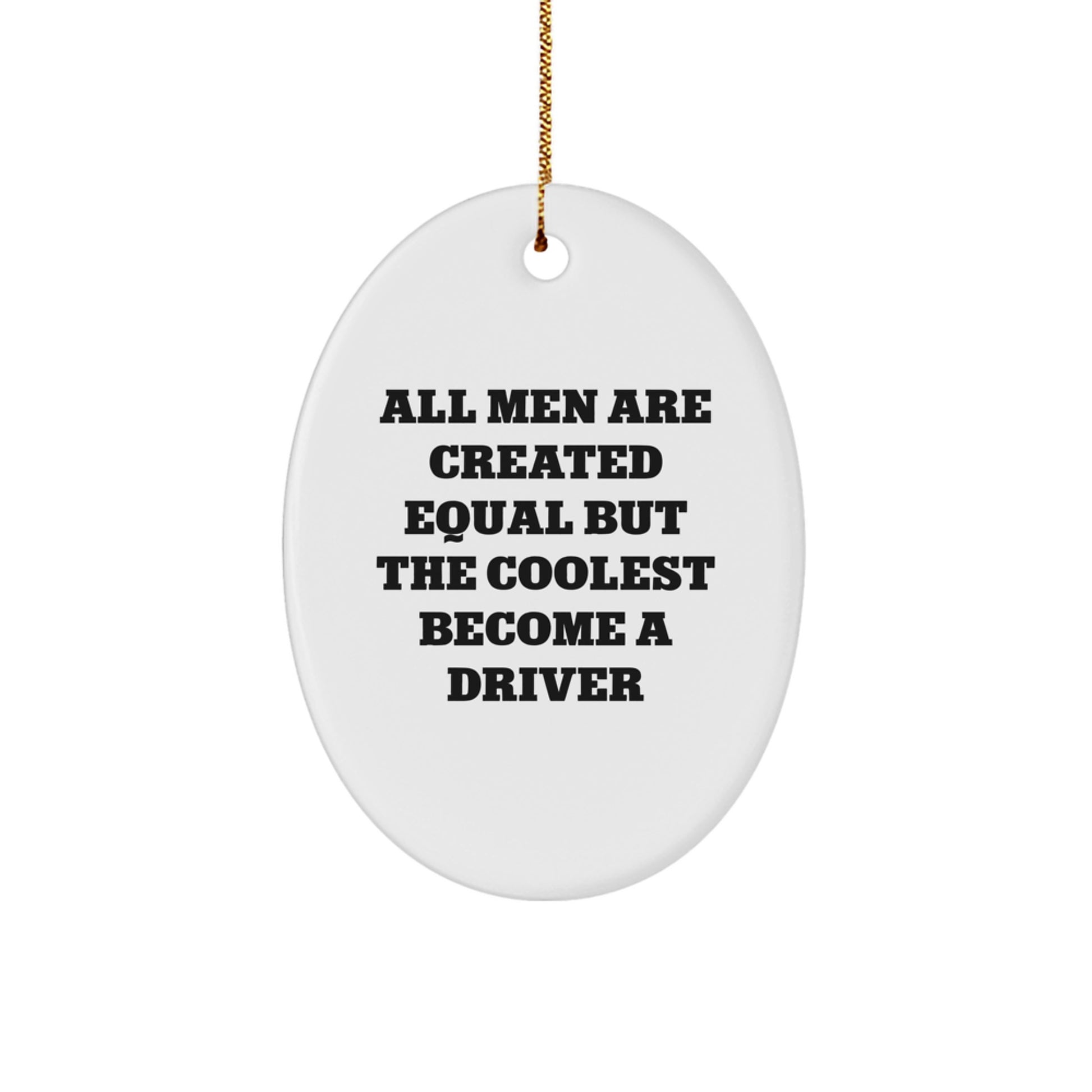 Driver Keepsake Christmas Ornament for Him Gift Holiday Tree - Image 1