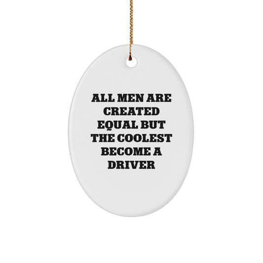 Driver Keepsake Christmas Ornament for Him Gift Holiday Tree - Image 1