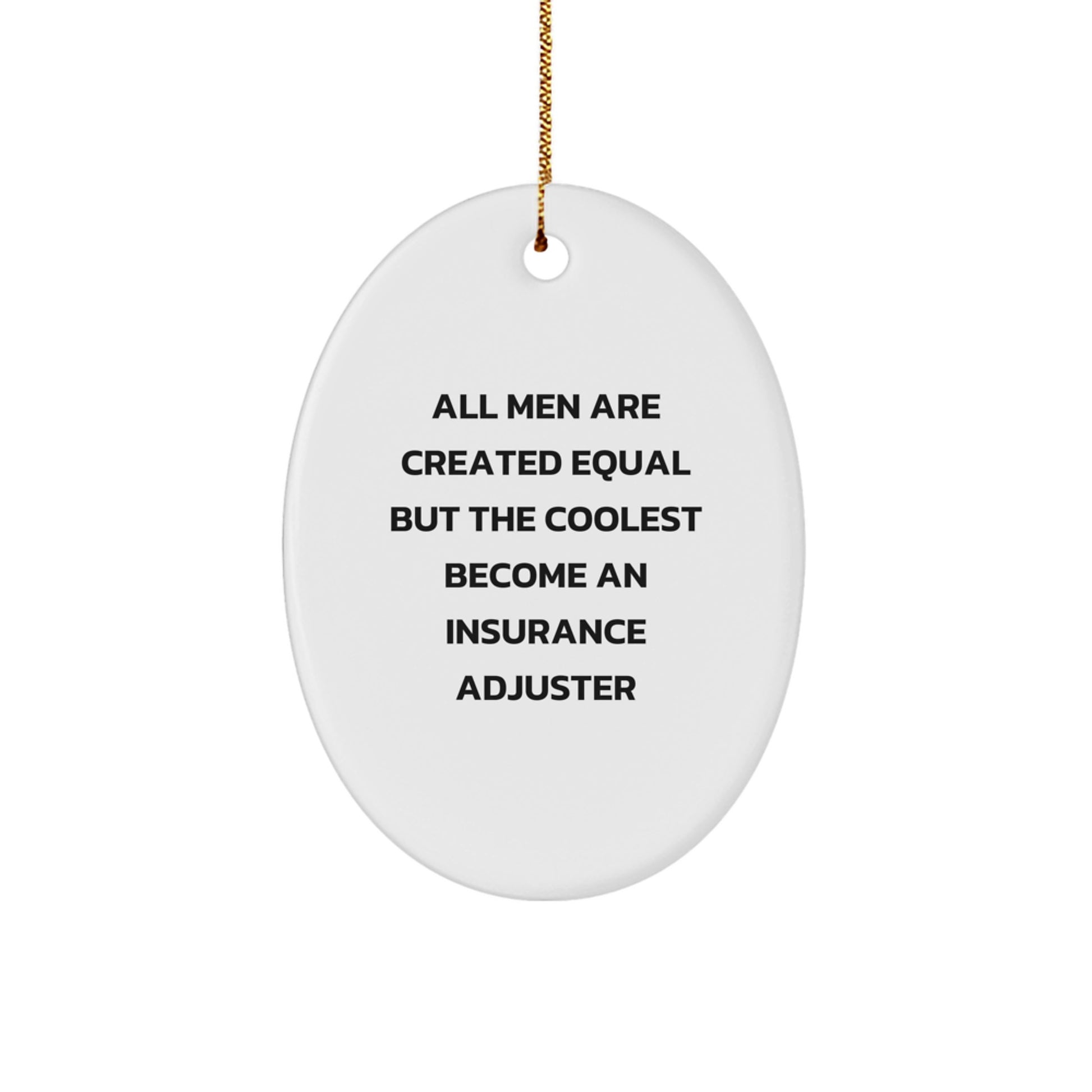 Insurance Adjuster Keepsake Christmas Ornament for Him Surprise Gift - Image 1