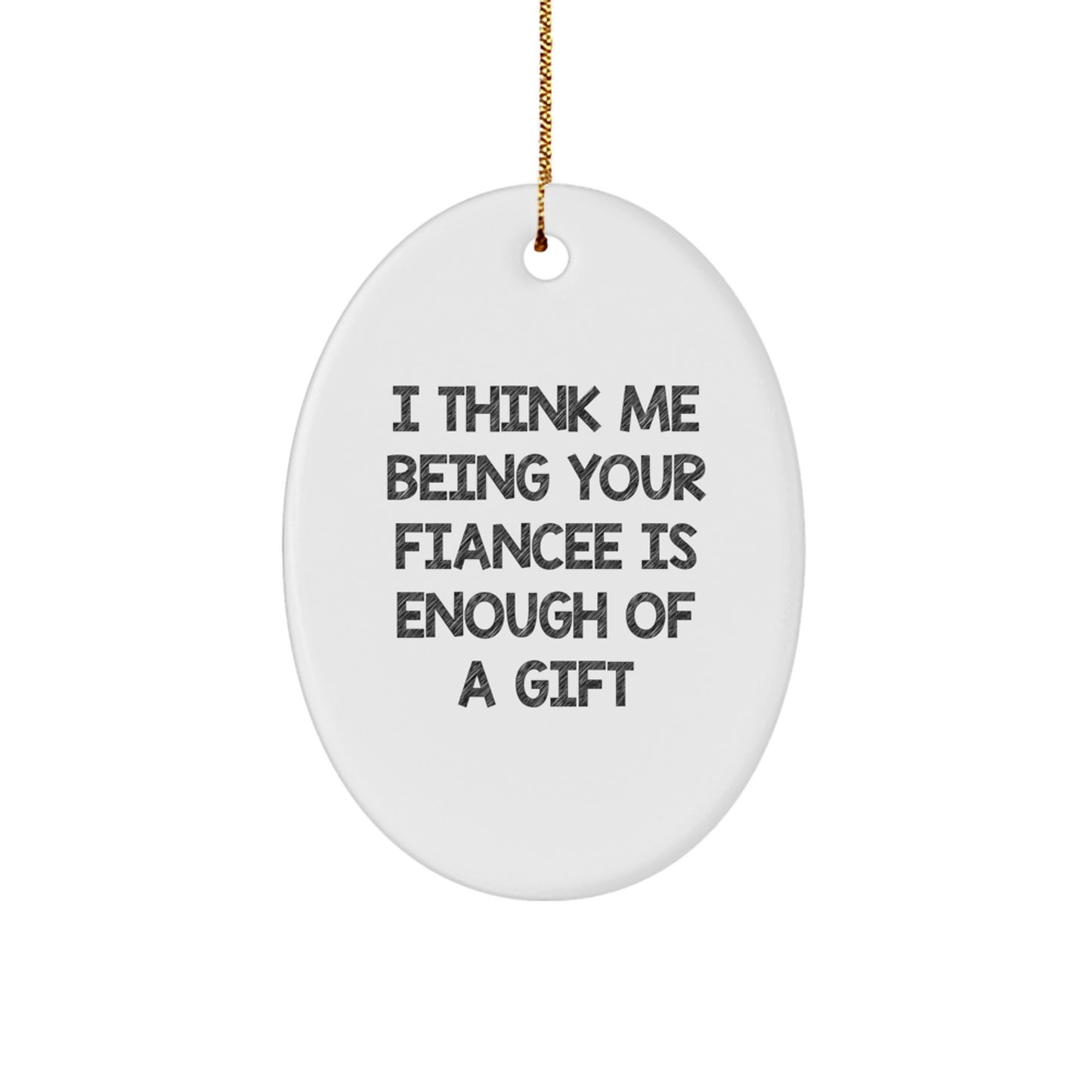 Fiancee Favorite Christmas Ornament for Kids Gift – Keepsake Holiday - Image 1