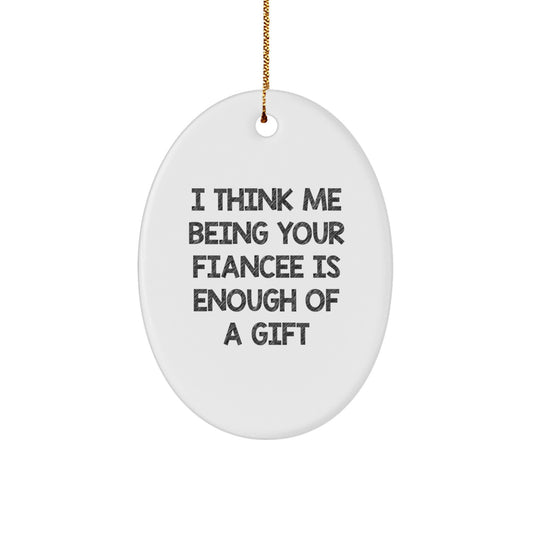 Fiancee Favorite Christmas Ornament for Kids Gift – Keepsake Holiday - Image 1