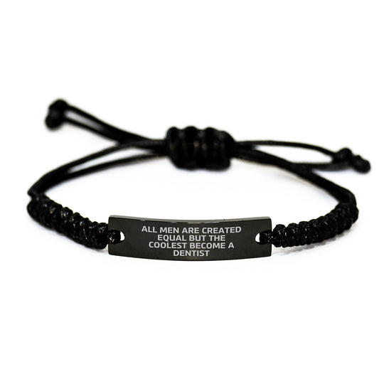 Unique Gifts from Friends to Dentist Men Graduation Rope Bracelets Funny Quote - Image 1