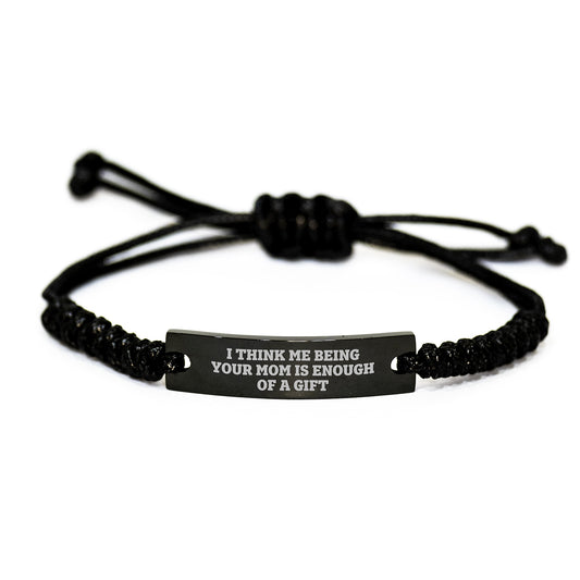 Elegant Mom Keepsake Rope Bracelet Handcrafted for Her Birthday Gift - Image 1
