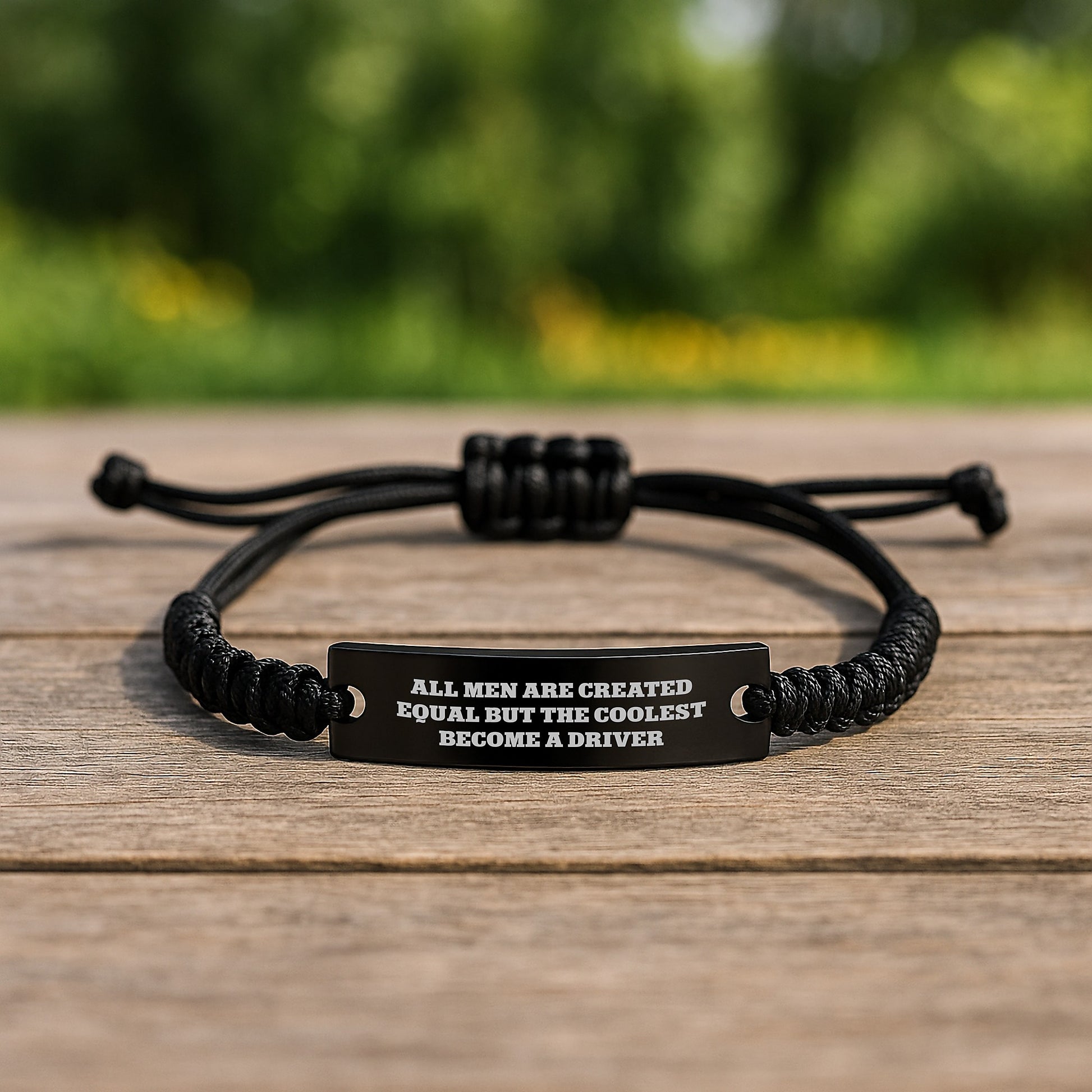 Driver Keepsake Rope Bracelet for Him Birthday Gift – Men Equal, Coolest - Image 2