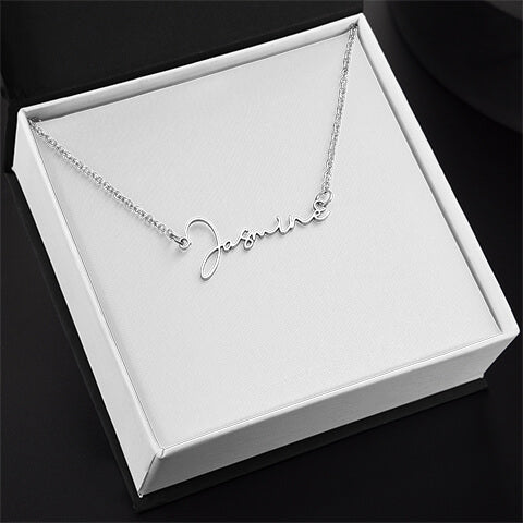 Personalized Signature Style Name Necklace