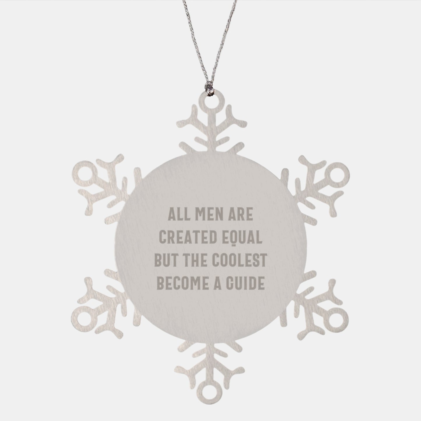 Funny Guide Gifts from Men to Friends - Unique Snowflake Ornament for Guide Lovers Christmas - Image 1