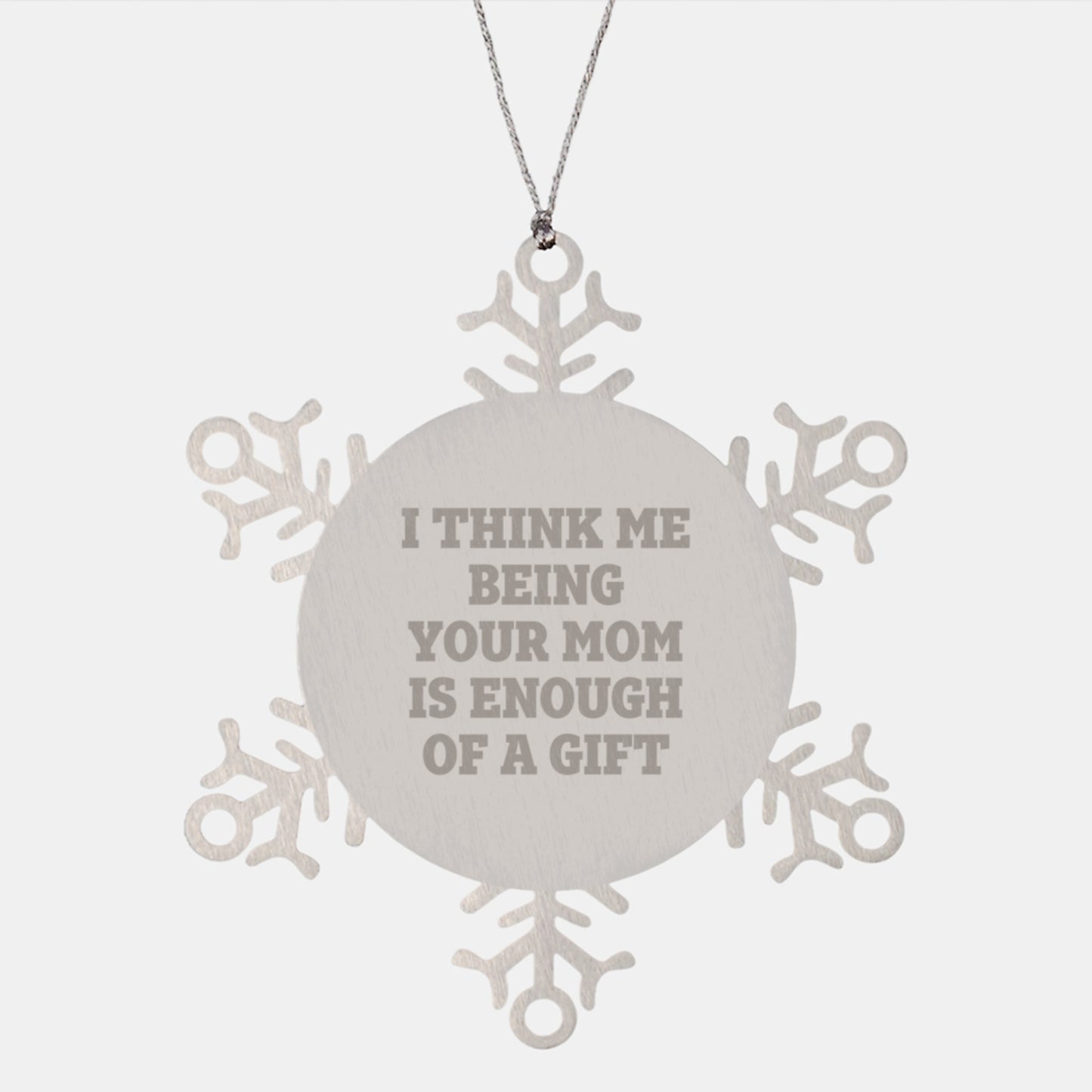 Mom Snowflake Ornament Keepsake for Her Christmas Gift - Image 1