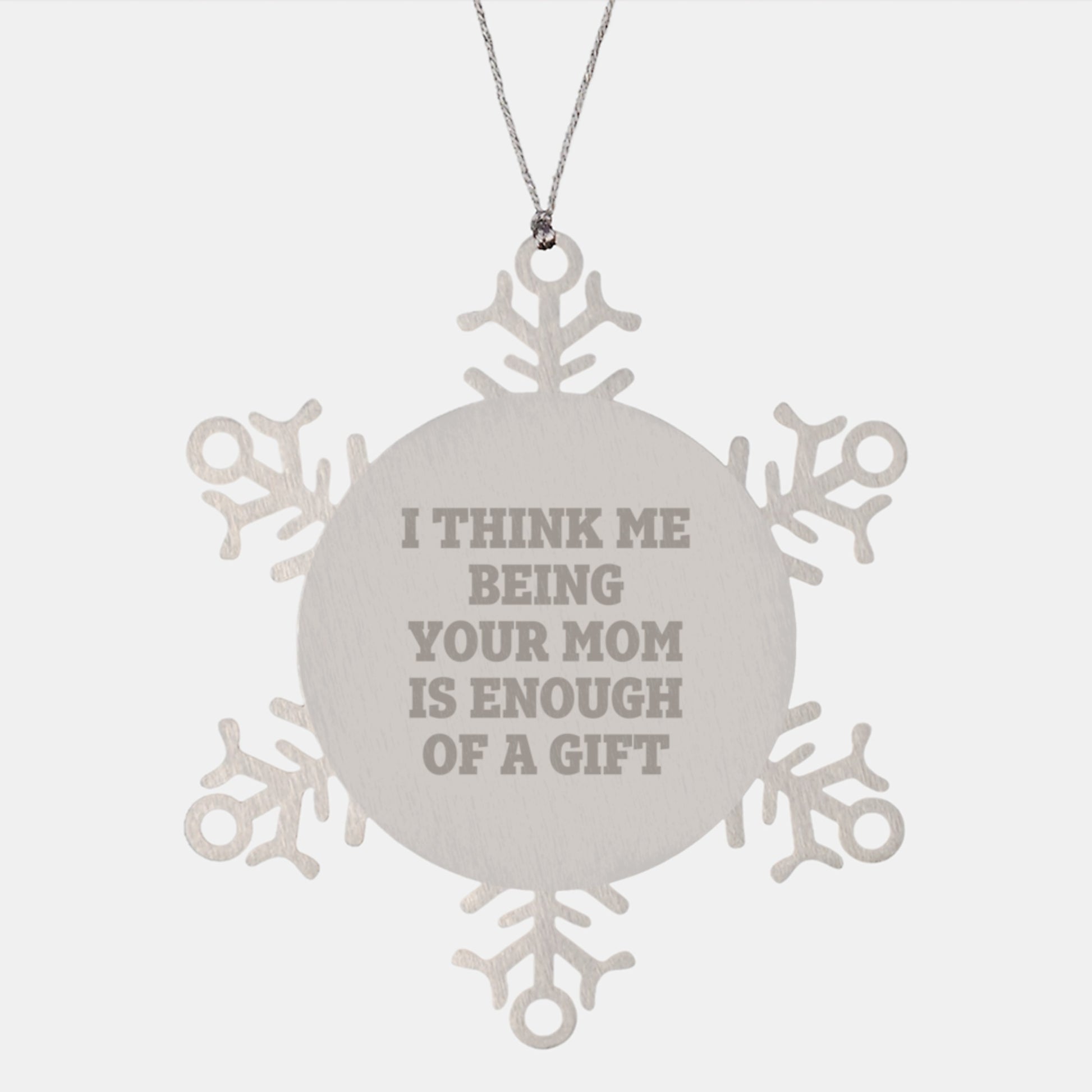 Mom Snowflake Ornament Keepsake for Her Christmas Gift - Image 1