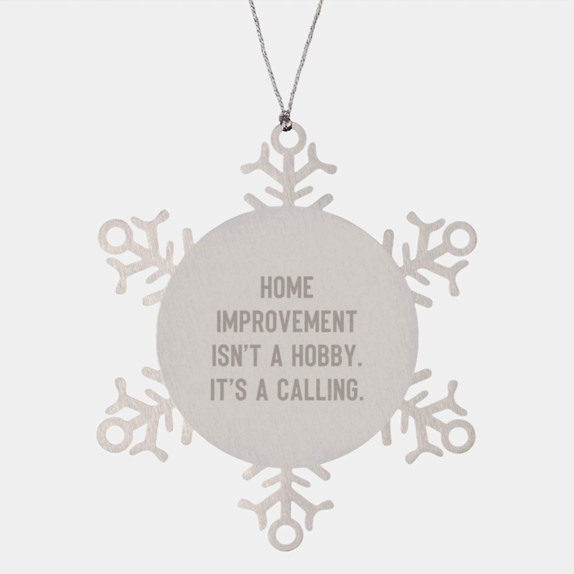 Home Improvement Snowflake Ornament Gifts from Friends for Men and Women at Christmas Time - Image 1