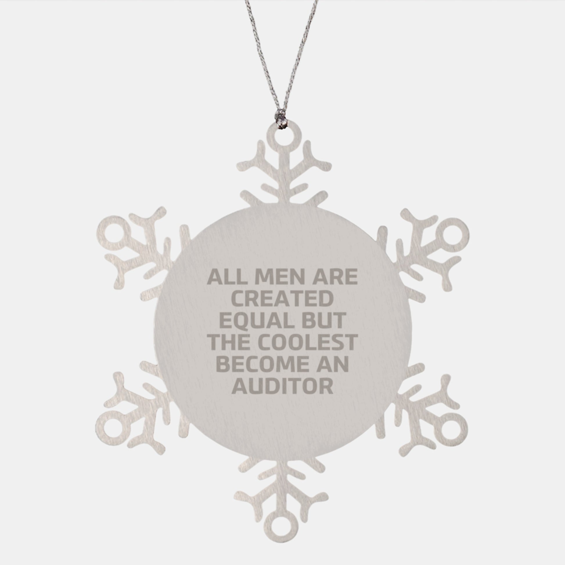 Funny Auditor Gifts from Men to Friends - Unique Snowflake Ornament Christmas Unique Gifts - Image 1