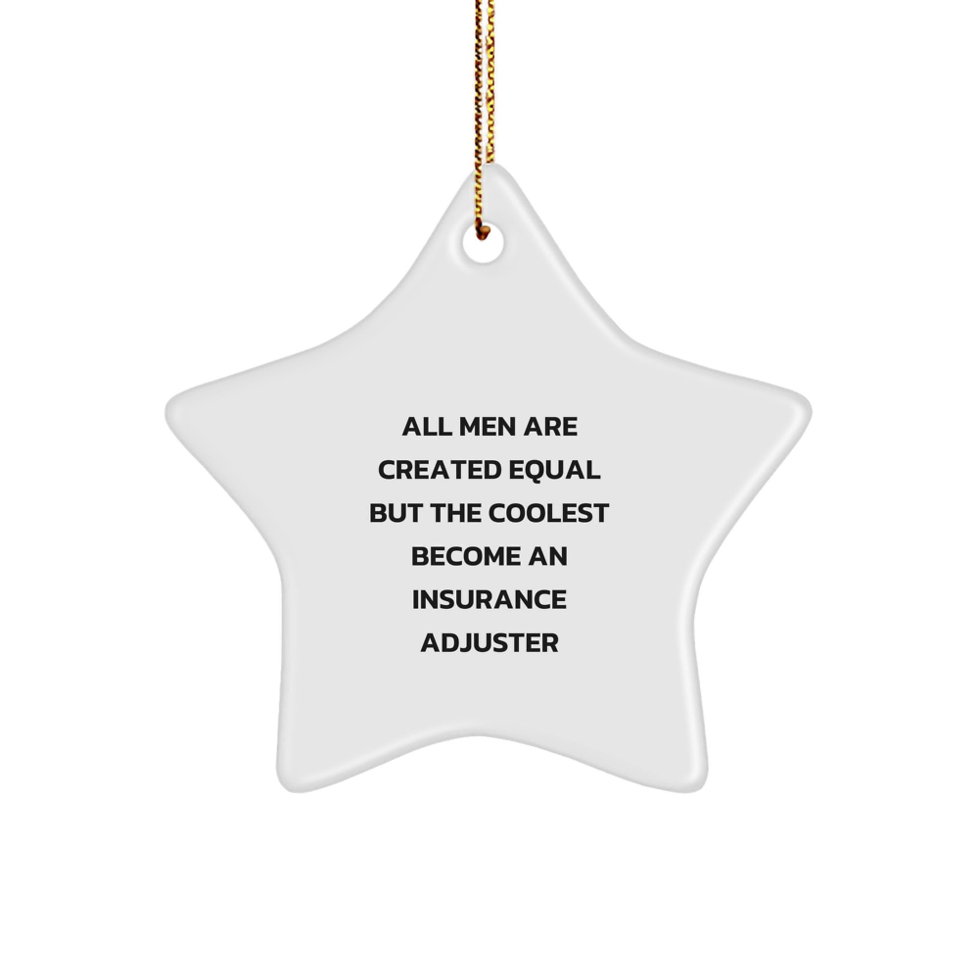 Insurance Adjuster Keepsake Holiday Christmas Ornament for Him Gift - Image 1