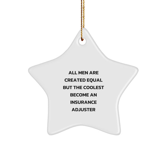 Insurance Adjuster Keepsake Holiday Christmas Ornament for Him Gift - Image 1