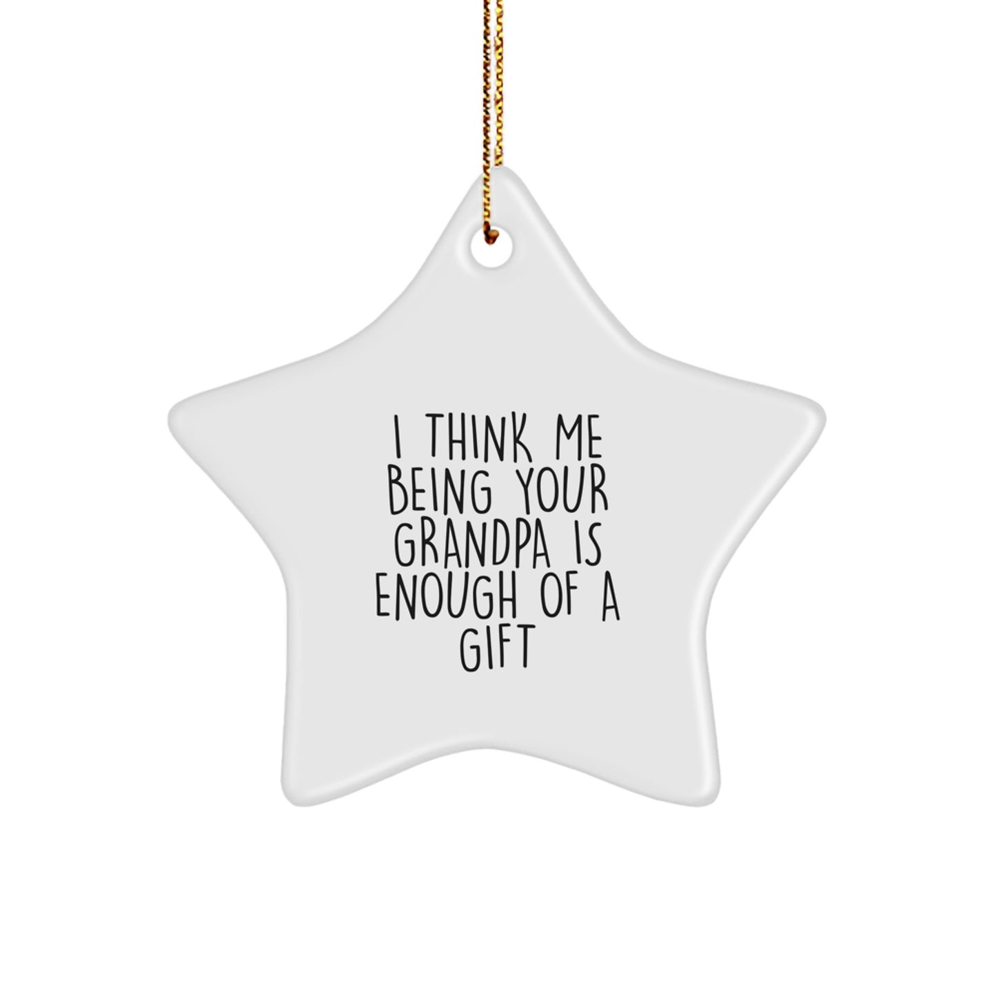 Grandpa Keepsake Christmas Ornament for Him Gift - Image 1
