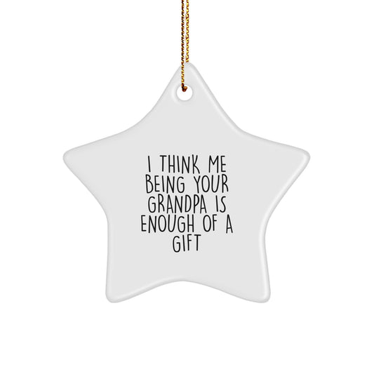 Grandpa Keepsake Christmas Ornament for Him Gift - Image 1