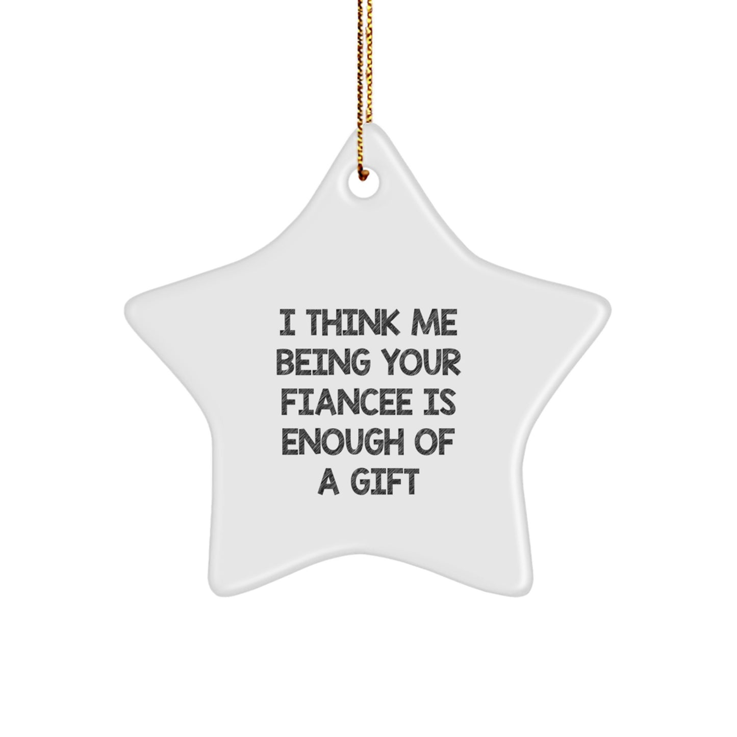 Fiancee Favorite Christmas Ornament for Kids Gift Keepsake - Image 1