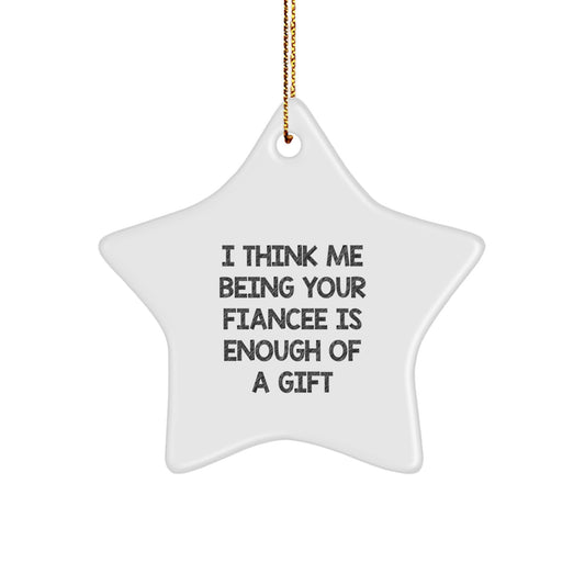 Fiancee Favorite Christmas Ornament for Kids Gift Keepsake - Image 1