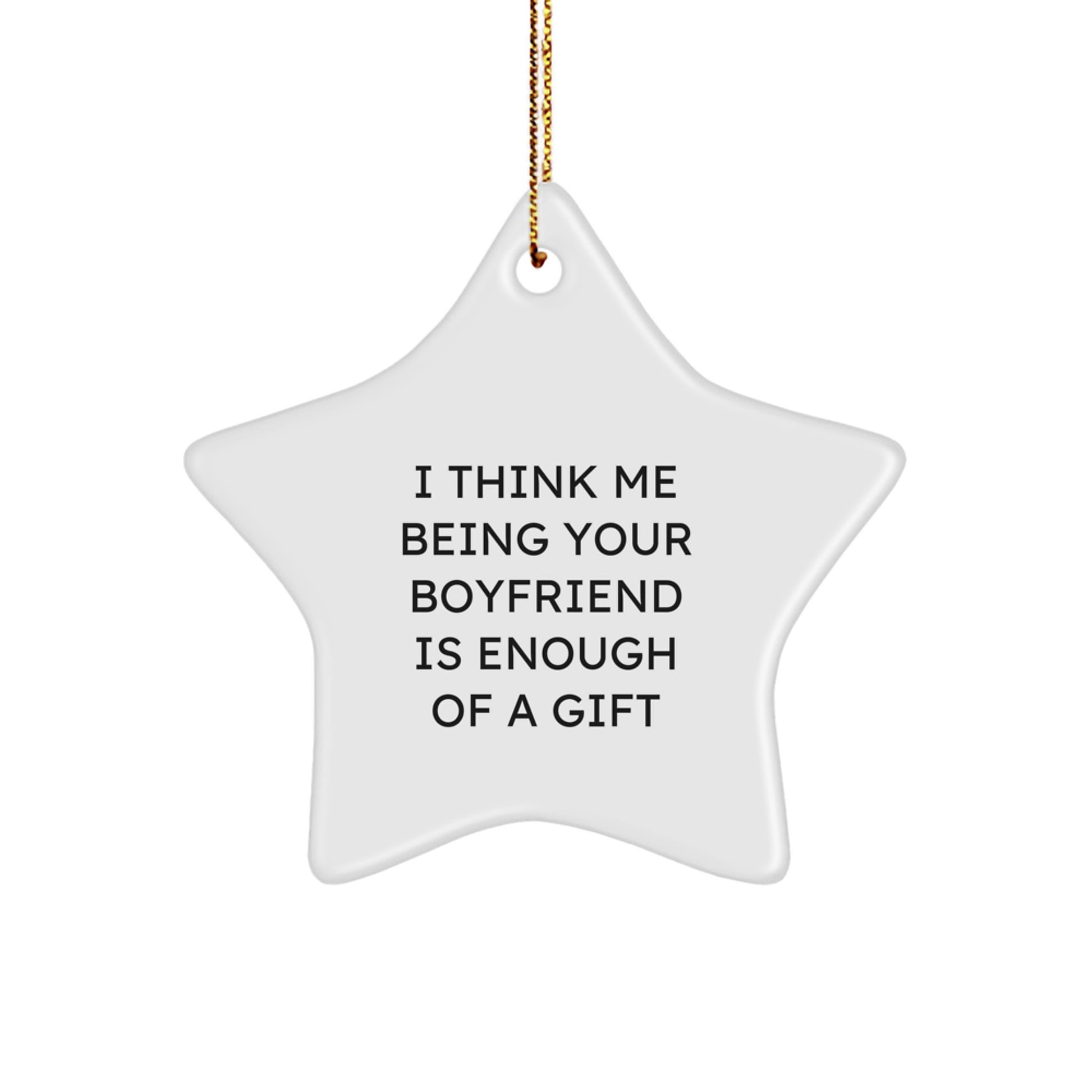 Funny Sweetheart Gifts from Men Gifts for Sweetheart Star Ornament Christmas Unique Gifts - Image 1