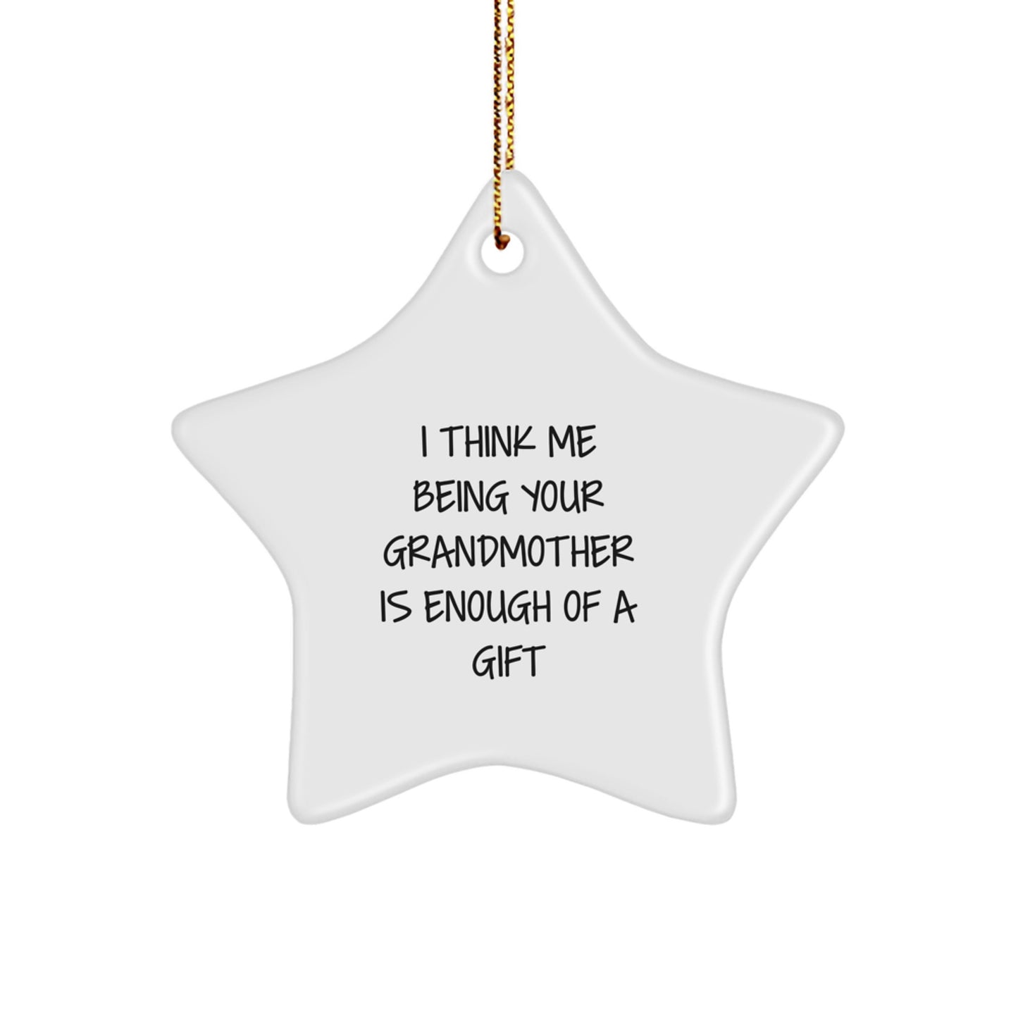 Christmas Gift for Mom Present Grandmother Star Ornament Bright - Image 1