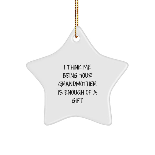 Christmas Gift for Mom Present Grandmother Star Ornament Bright - Image 1