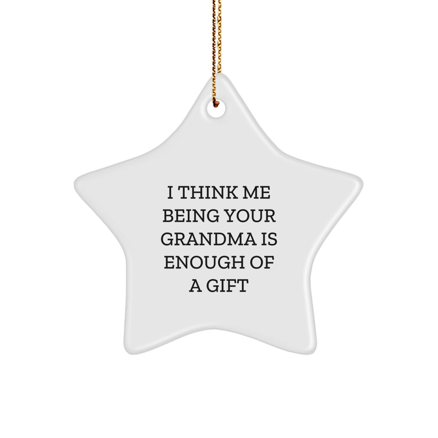 Grandma Star Ornament Funny Gifts from Men Women Friends Family for Grandma - Image 1