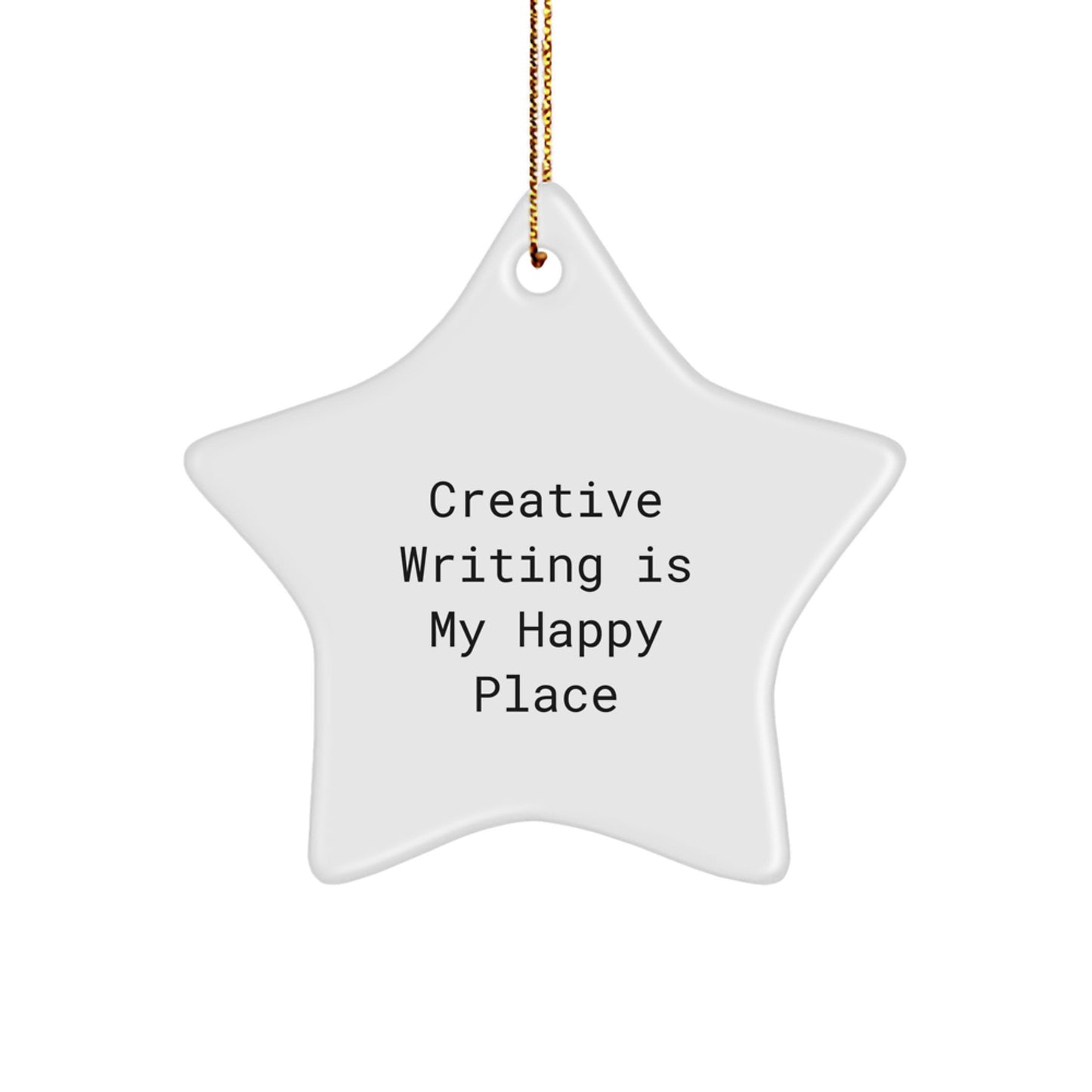 Funny Creative Writing Gifts from Friends for Creative Writing Lovers - Star Ornament Christmas Unique Gifts - Image 1