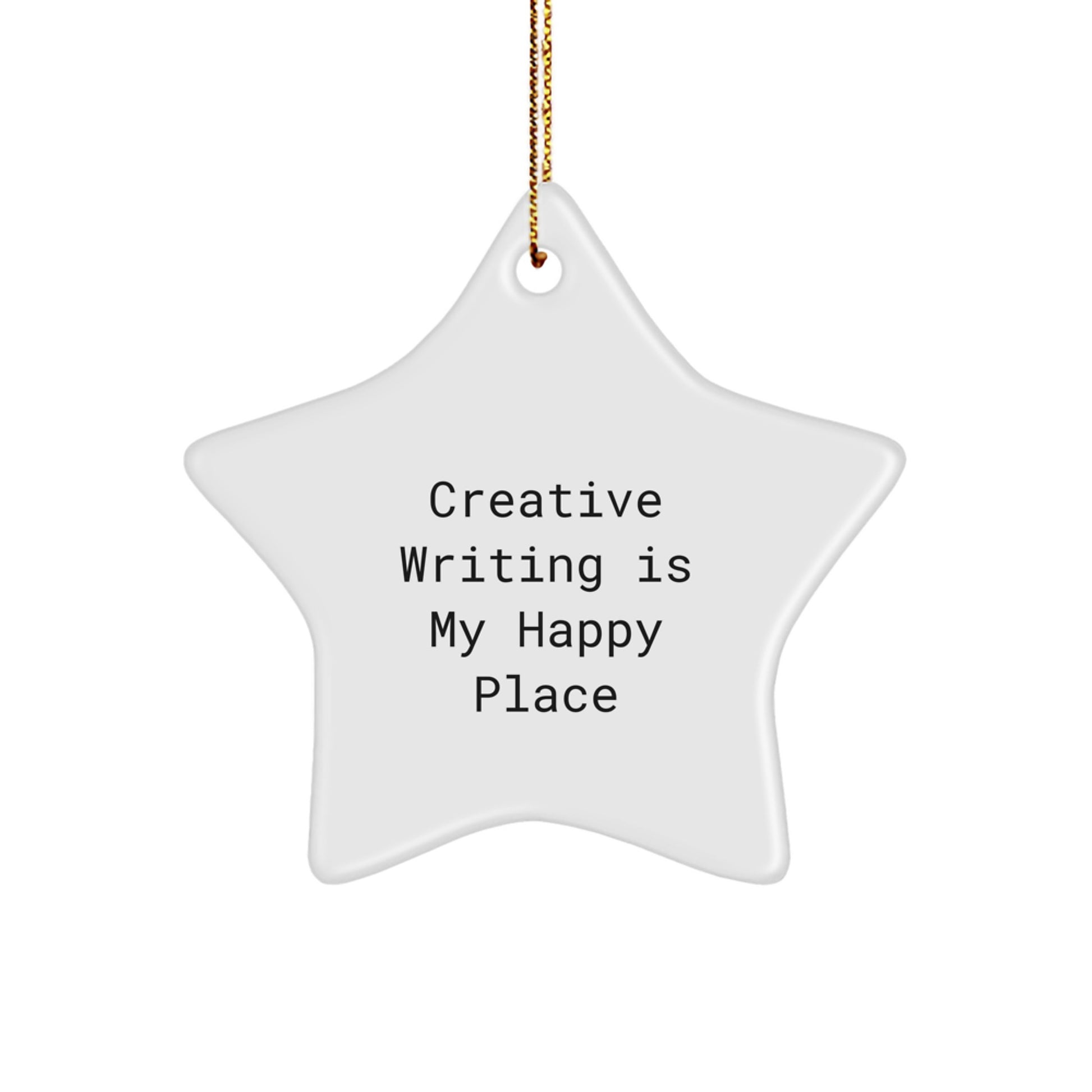 Funny Creative Writing Gifts from Friends for Creative Writing Lovers - Star Ornament Christmas Unique Gifts - Image 1