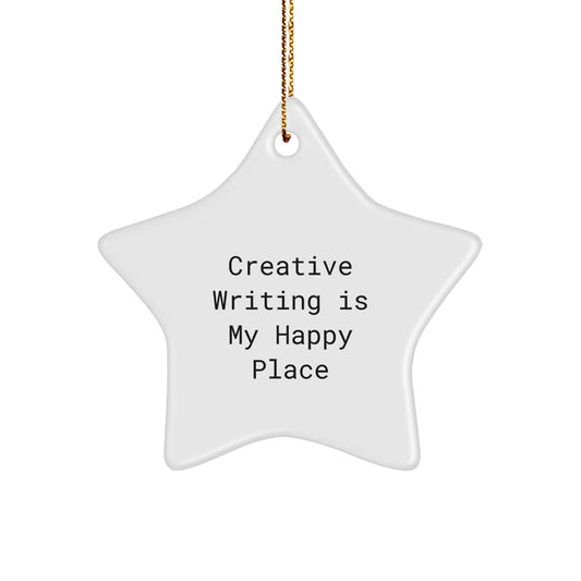 Funny Creative Writing Gifts from Friends for Creative Writing Lovers - Star Ornament Christmas Unique Gifts - Image 1