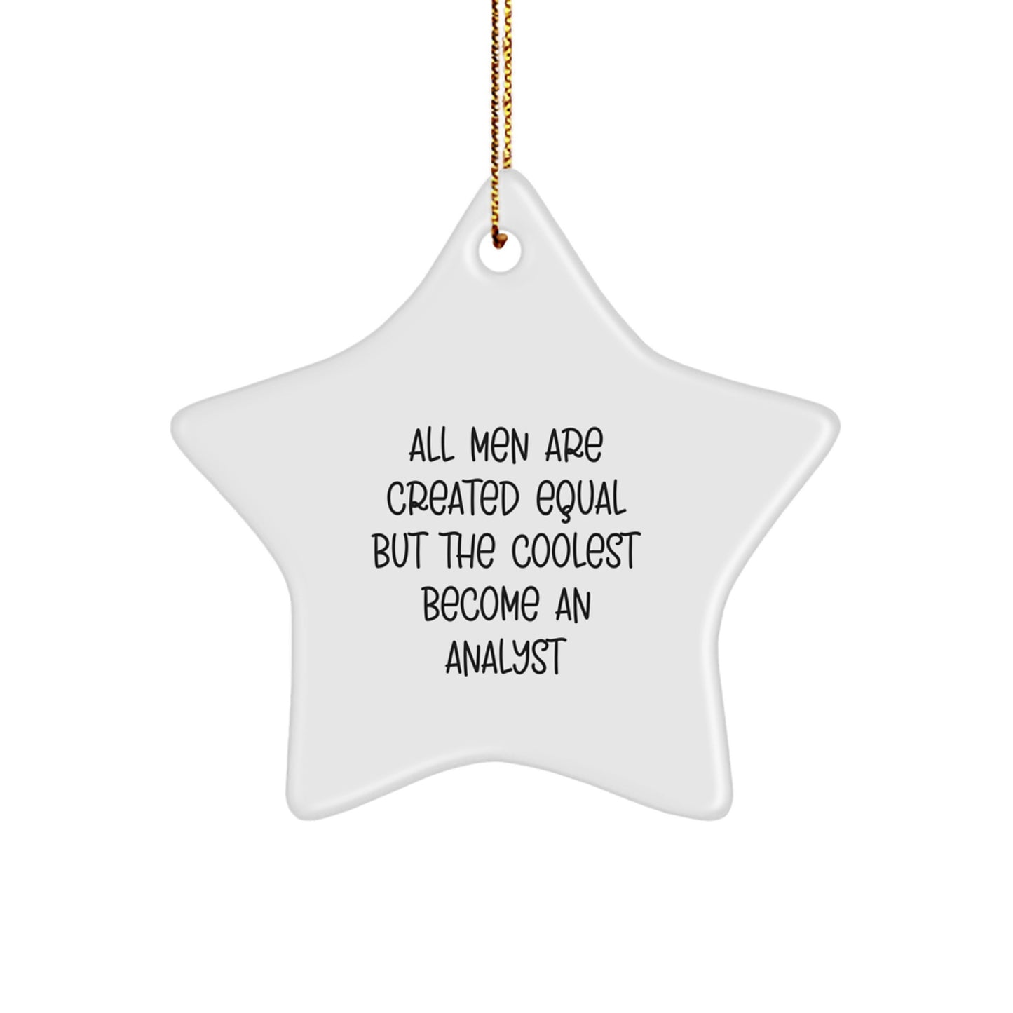 Funny Analyst Star Ornament Gifts from Family for Men on Christmas Unique - Image 1