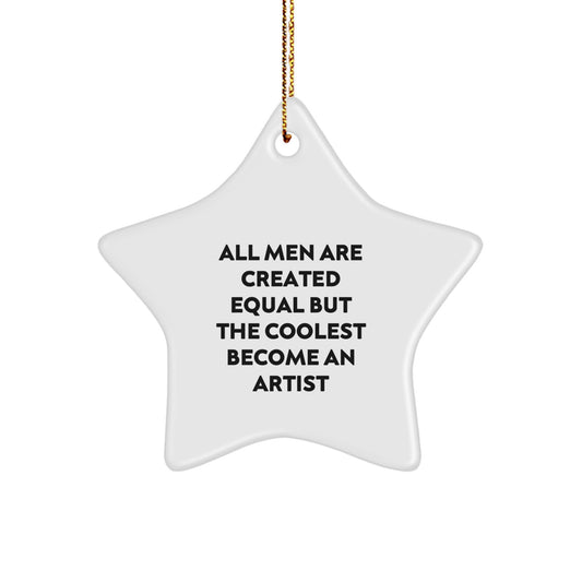 Artist Keepsake Christmas Ornament for Him Gift - Image 1